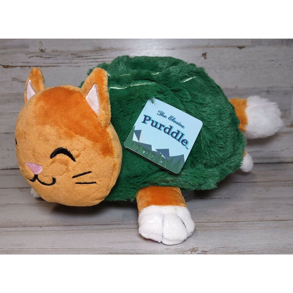 The Elusive Purddle Cat Turtle Unique Plush Stuffed Animal Mfg by Squishable - Picture 1 of 12
